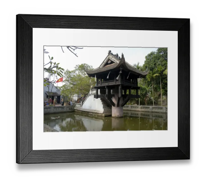 Framed Print : Buddhism, One Pillar Pagoda, Hanoi, Vietnam, Asia