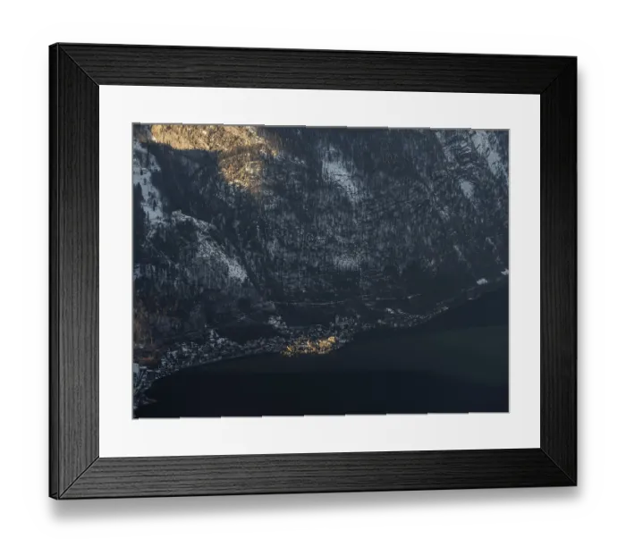 Framed Print : Hallstatt on Lake Hallstatt in the evening light Framed Print : Hallstatt on Lake Hallstatt in the evening light