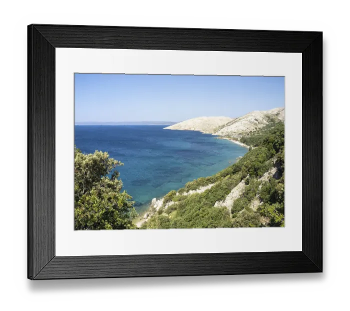 Framed Print : Campsite near by Stara Baska, Stara Baska