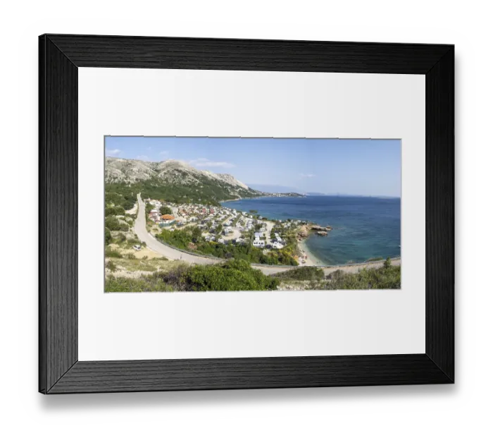 Framed Print : Camping ground near by Stara Baska
