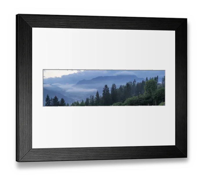 Framed Print : Evening clouds and fog over the Liesingtal Framed Print : Evening clouds and fog over the Liesingtal