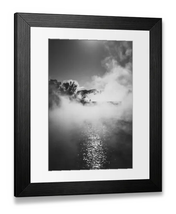 Framed Print : A sulphur spring at a lake in Rotorua, New Zealand Framed Print : A sulphur spring at a lake in Rotorua, New Zealand