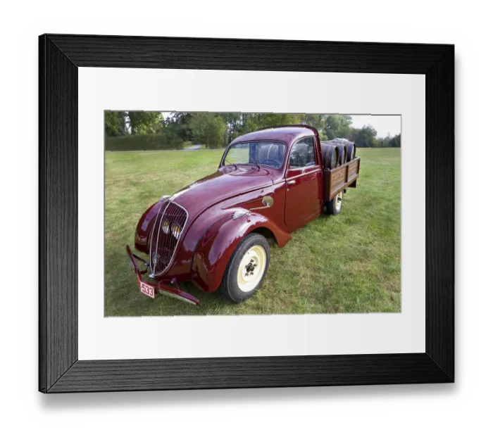 Framed Print : Classic car Peugeot 202 pick-up