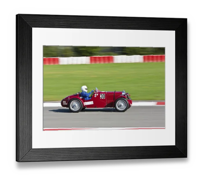 Framed Print : Race of pre-war racing cars at the Oldtimer Grand Prix 2010 on the Nurburgring race track