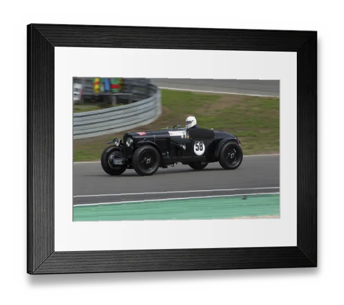 Framed Print : Race of the pre-war cars, Michael Strauss in the 105 Talbot from 1933