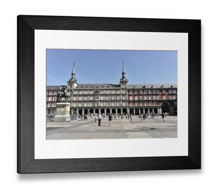 Framed Print : Plaza Mayor, Madrid, Spain, Europe