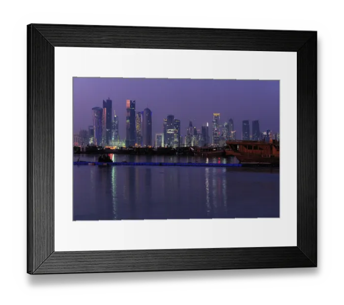 Framed Print : Skyline of New Town business district Framed Print : Skyline of New Town business district