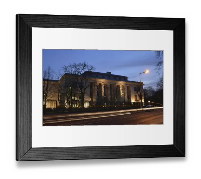 Framed Print : Embassy Japan, HiroshimastraBe