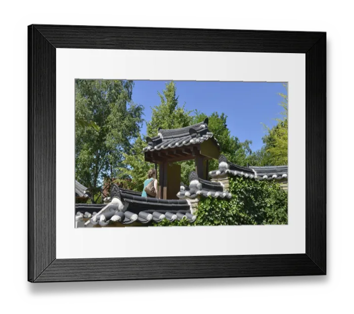 Framed Print : Korean Garden, Marzahn Recreation Park