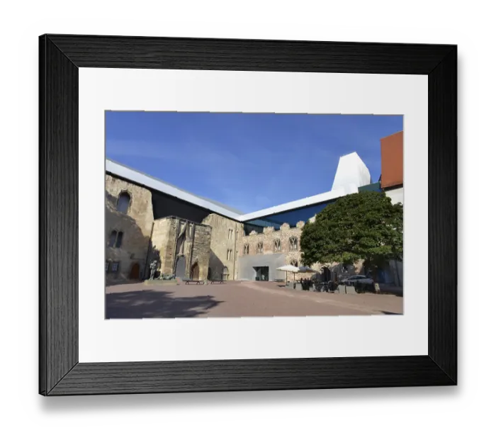 Framed Print : Burghof, Art Museum, Moritzburg