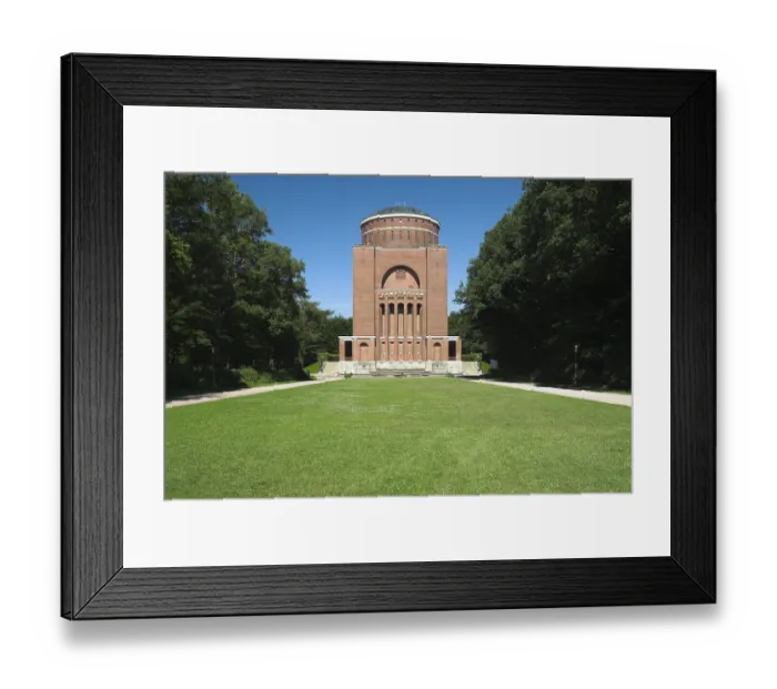 Framed Print : Planetarium located in an old water tower at Hamburger Stadtpark park Framed Print : Planetarium located in an old water tower at Hamburger Stadtpark park