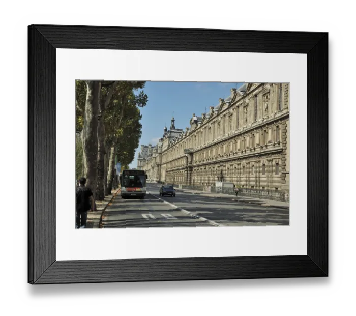 Framed Print : Quay Francois Mitterand, Paris, France, Europe