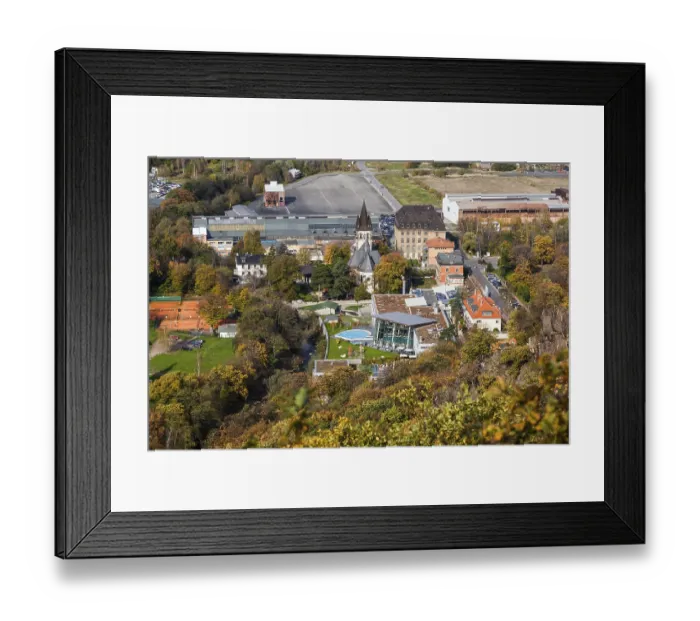 Framed Print : Bodetal in Autumn Harz Bodetal Spa