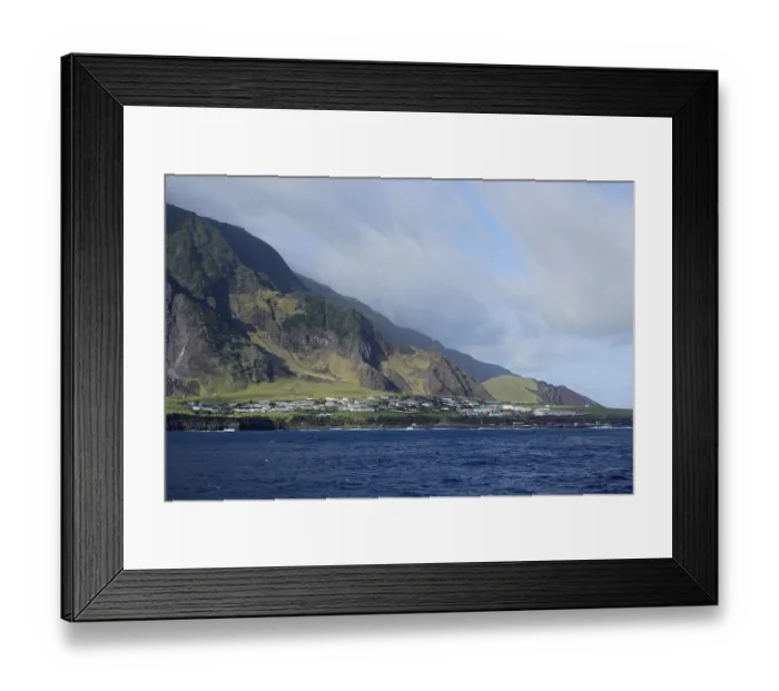 Framed Print : Edinburgh of the Seven Seas is the only settlement of the island of Tristand da Cunha