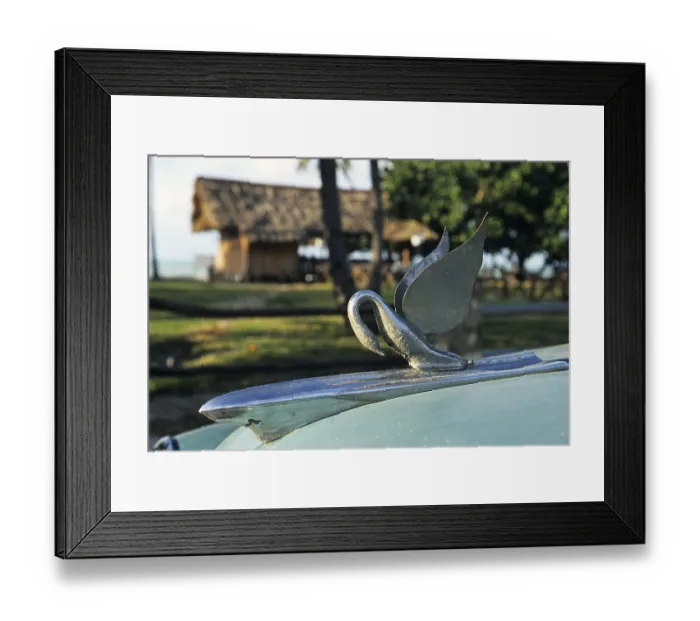 Framed Print : Hood ornament of a vintage car, Varadero, Cuba Framed Print : Hood ornament of a vintage car, Varadero, Cuba