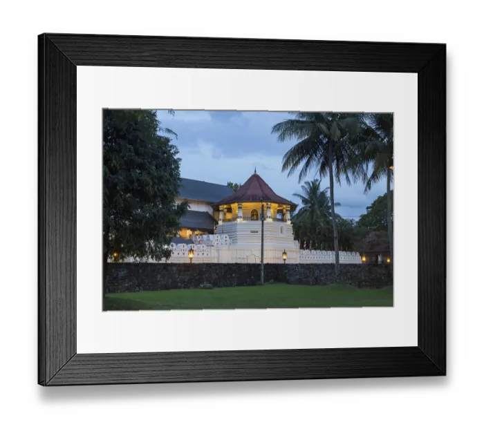 Framed Print : Kandy, Sri Lanka, August 9, 2018: The (Temple of the sacred tooth) relic