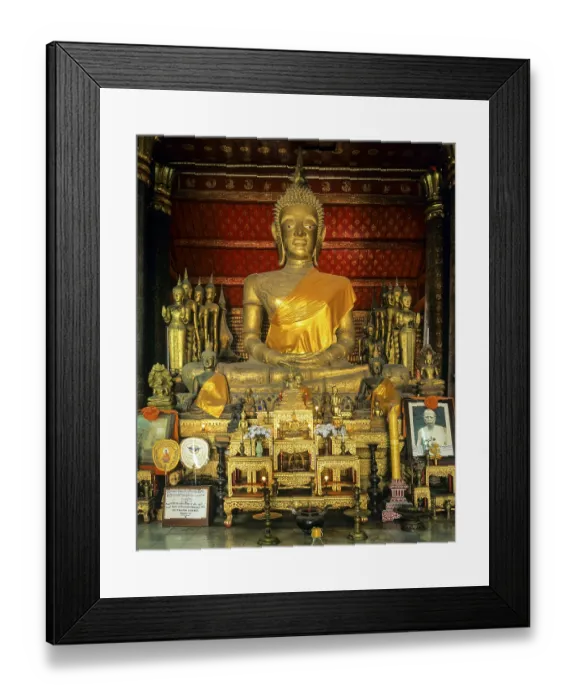 Framed Print : Buddha statue in Wat Mai Temple Framed Print : Buddha statue in Wat Mai Temple