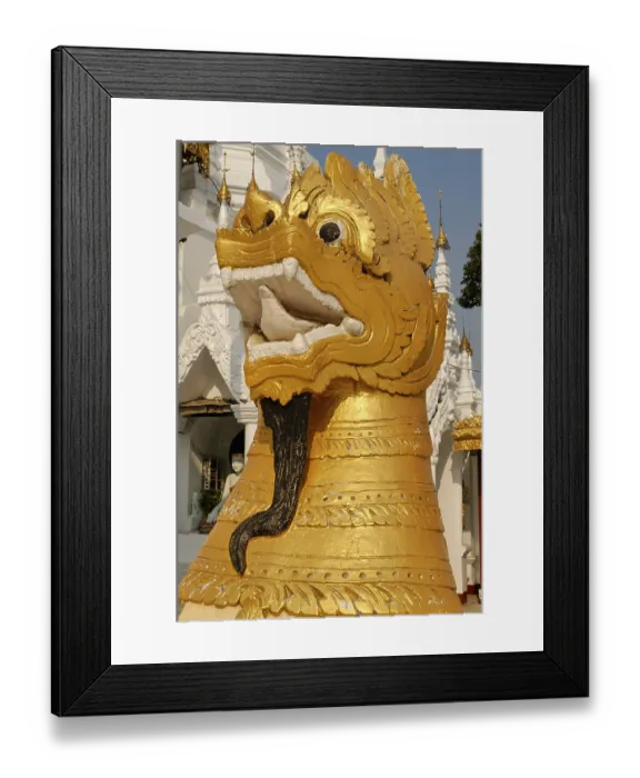 Framed Print : Shwedagon Pagoda, Yangon, Myanmar