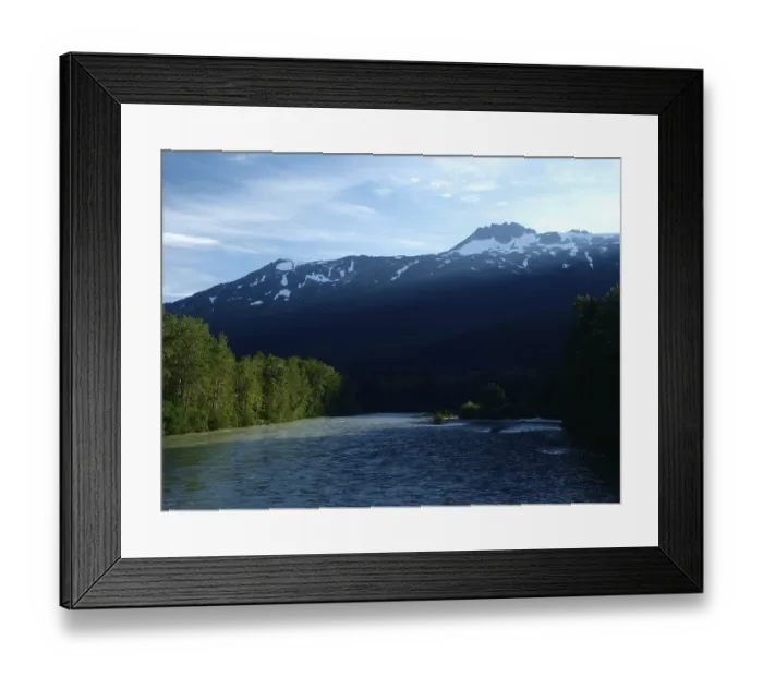 Framed Print : Water, Mountain, Alaska
