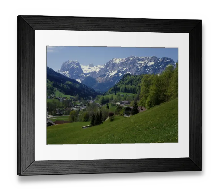 Framed Print : Look in the spring in the Ramsau in the Berchtesgadener land Framed Print : Look in the spring in the Ramsau in the Berchtesgadener land