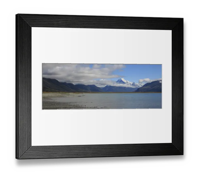 Framed Print : Lake Pukaki and Mount Cook in summer Framed Print : Lake Pukaki and Mount Cook in summer