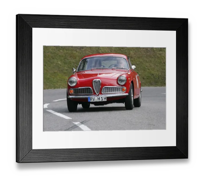 Framed Print : Alfa Romeo Sprint, built 1962