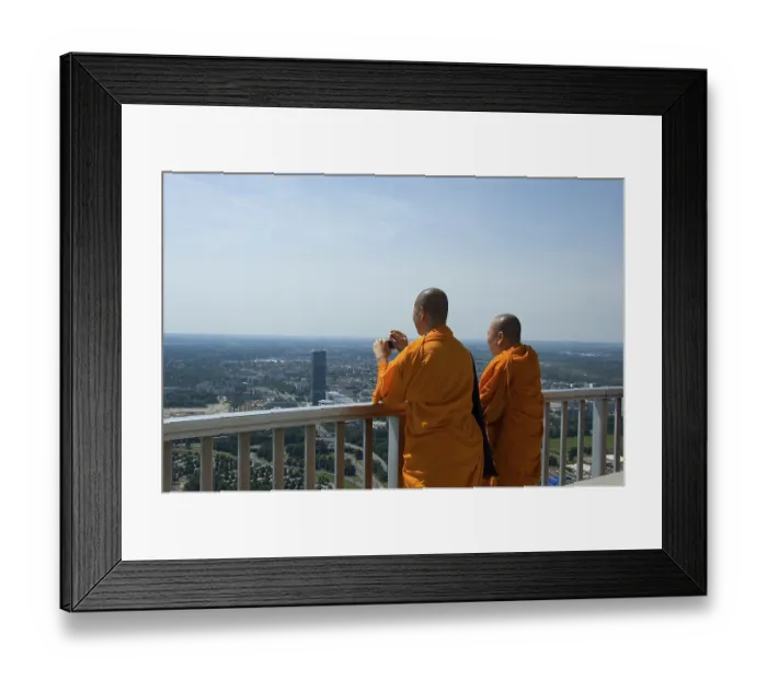 Framed Print : Monch on olympic tower, Munich, Bavaria, Germany