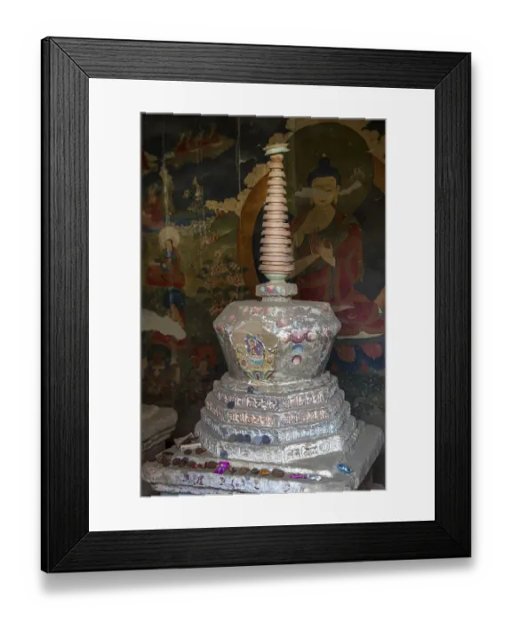 Framed Print : Individual chorts in a monastery in Ladakh