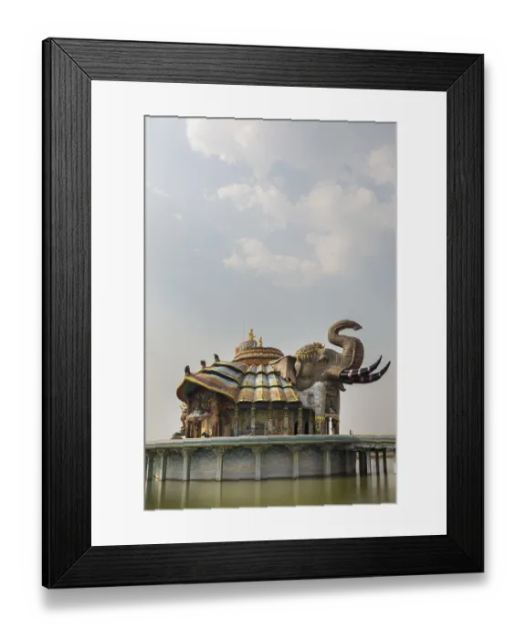 Framed Print : Elephant Temple Thep Wittayakhom Vihara Framed Print : Elephant Temple Thep Wittayakhom Vihara