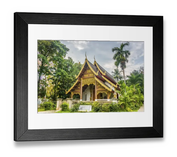 Framed Print : Wat Chiang Man, Buddhist temple
