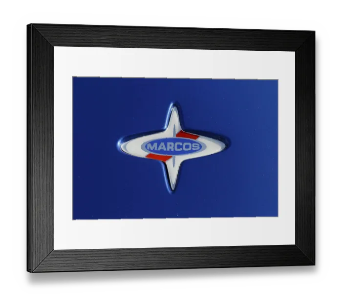 Framed Print : Car show, vintage car emblem, Province of Quebec