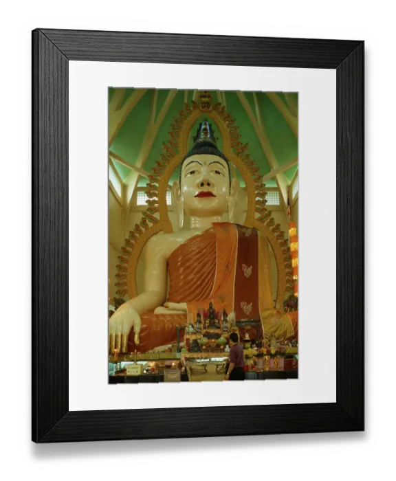 Framed Print : Buddha statue, Temple of 1000 Lights, Singapore