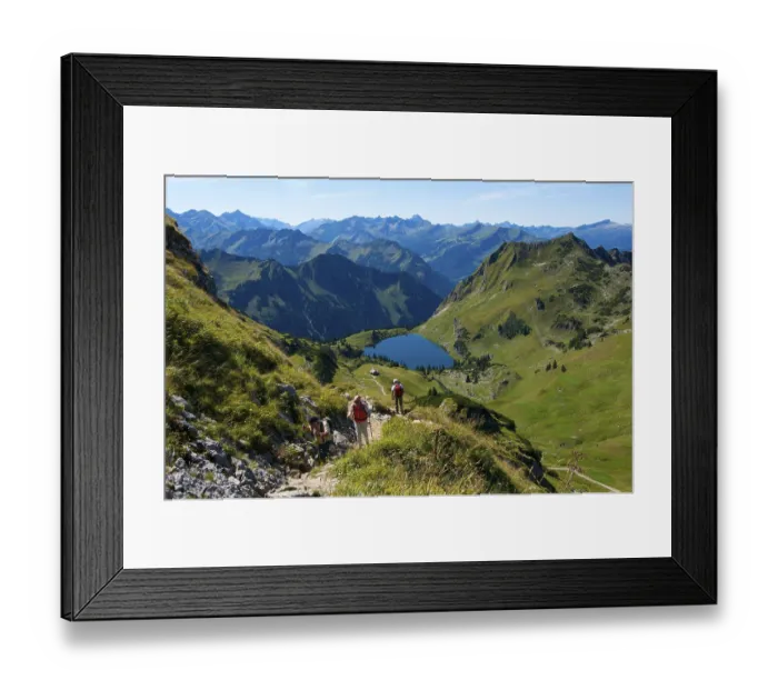 Framed Print : Seealpsee, Laufbacher Eck-Weg, Nebelhorn Framed Print : Seealpsee, Laufbacher Eck-Weg, Nebelhorn