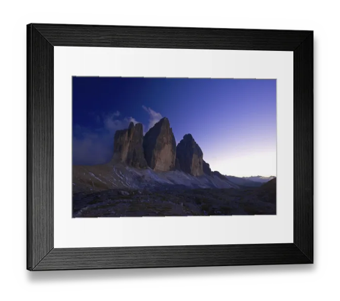 Framed Print : North faces of the Three Peaks Framed Print : North faces of the Three Peaks