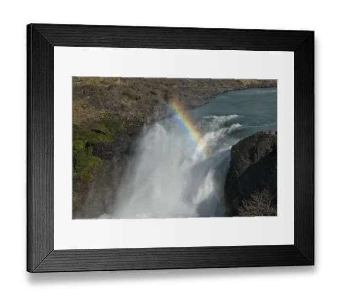 Framed Print : Cascade, Torres del Paine National Park
