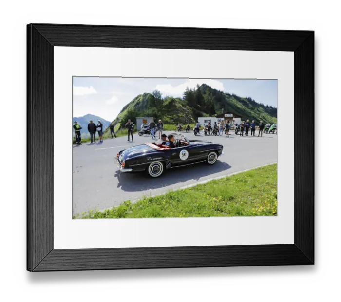 Framed Print : Vintage car rally Silvretta Classic 2022 Framed Print : Vintage car rally Silvretta Classic 2022