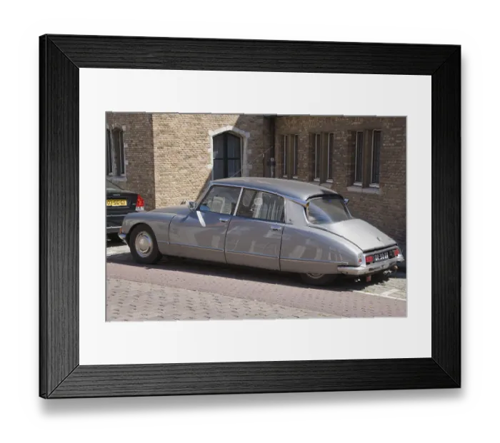 Framed Print : Antique Citroen at Korte Burg near Abbey