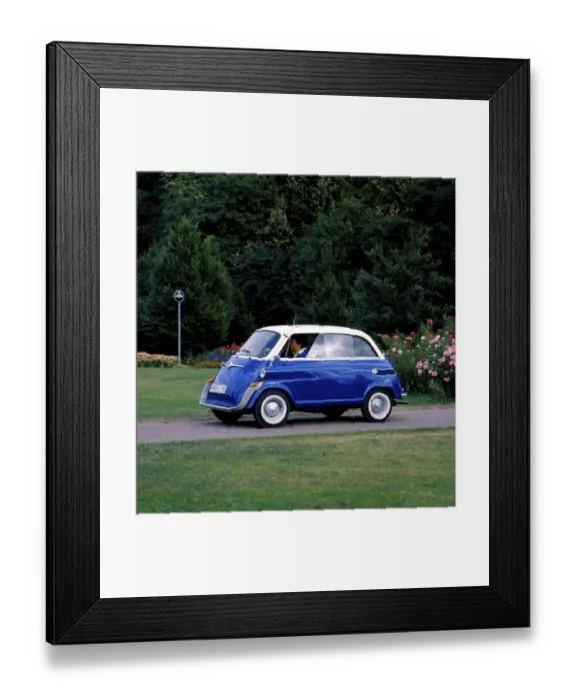 Framed Print : BMW Isetta classic car