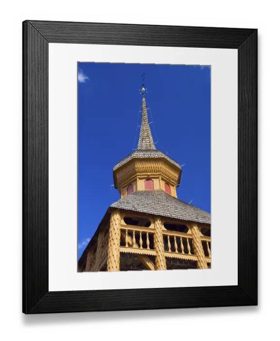 Framed Print : Church tower, Mattmar, Sweden