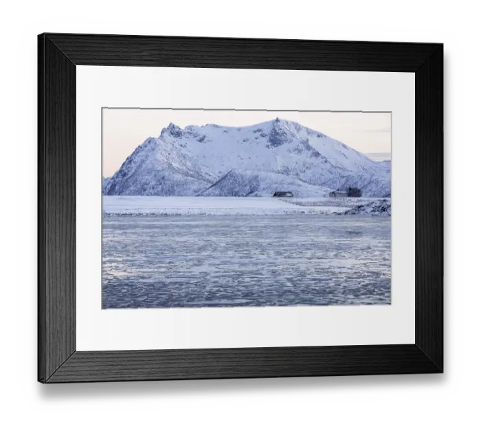 Framed Print : Winter landscape in Lofoten, Norway