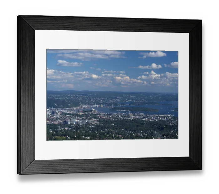 Framed Print : View from Holmenkollen, Oslo, Norway