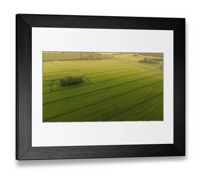 Framed Print : Aerial view, Denmark, Region Syddanmark