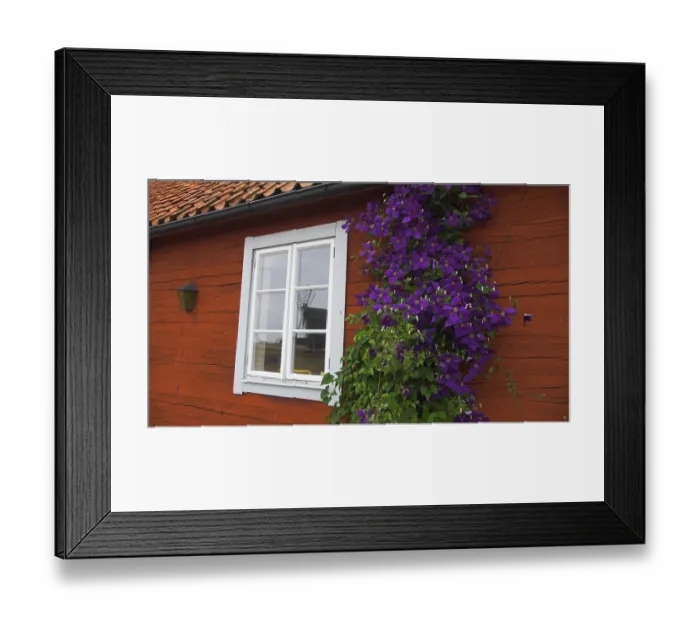 Framed Print : Window with reflection, Island Oland, Sweden Framed Print : Window with reflection, Island Oland, Sweden