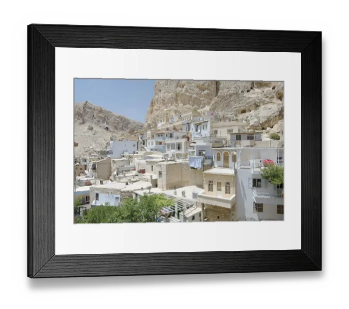 Framed Print : Houses of Ma'loula, Ma'loula Framed Print : Houses of Ma'loula, Ma'loula