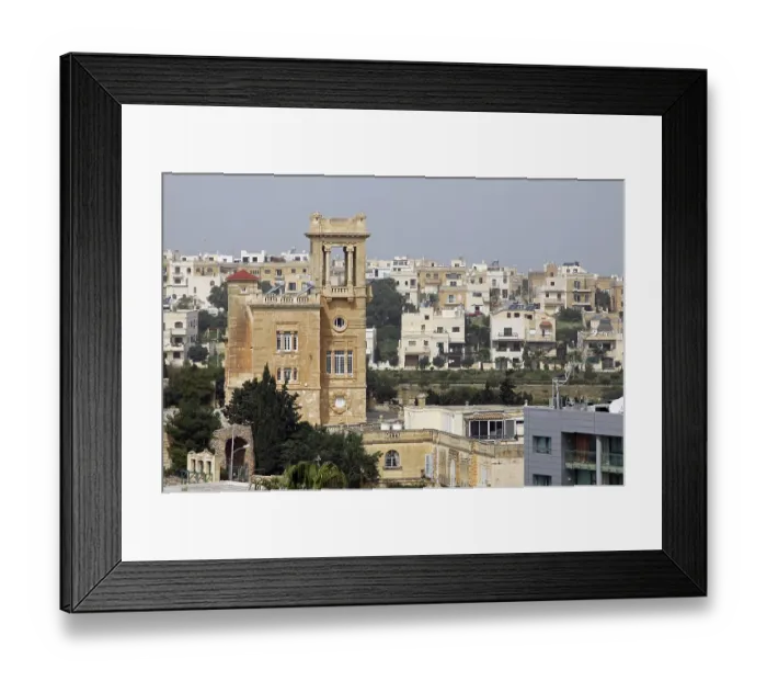 Framed Print : View of St. Julian, Malta, Europe
