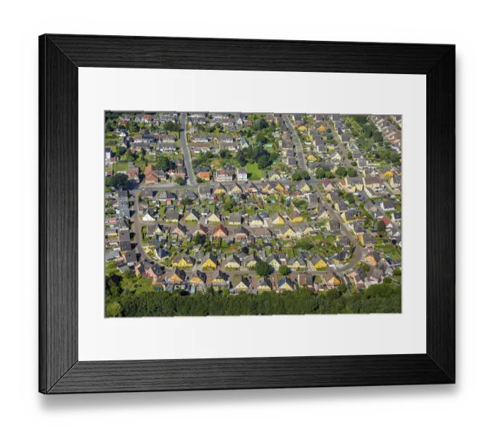 Framed Print : Bergkamen settlement SchlagelstraBe Framed Print : Bergkamen settlement SchlagelstraBe