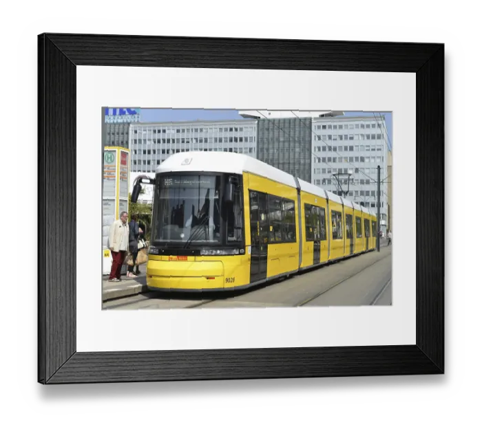 Framed Print : Tramway, Alexanderplatz, Mitte, Berlin, Germany