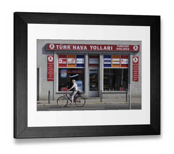 Framed Print : Travel Agency, Kolonnenstrasse Framed Print : Travel Agency, Kolonnenstrasse