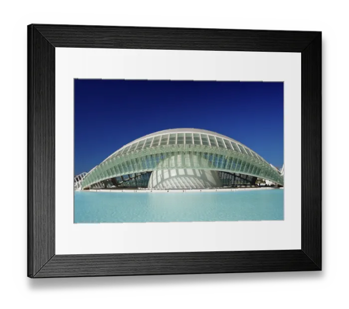 Framed Print : L'Hemisferic, IMAX cinema and planetarium