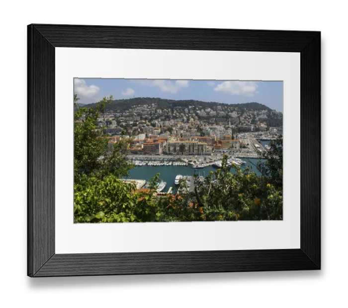 Framed Print : Port, Nice, Cote d'Azur, France
